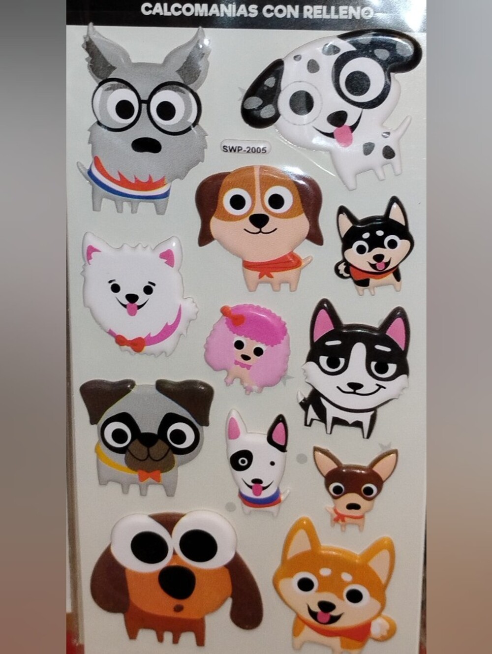 Cute Cartoon Dog 3D Puffy Sticker Pack - 3 for $10 or 7 for $20